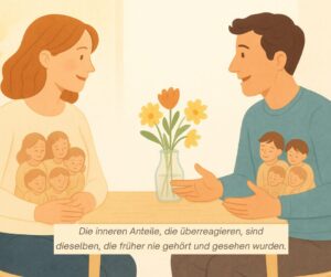 Paarkommunikation, die verbindet, versus Neuro-kommunikative Eskalation